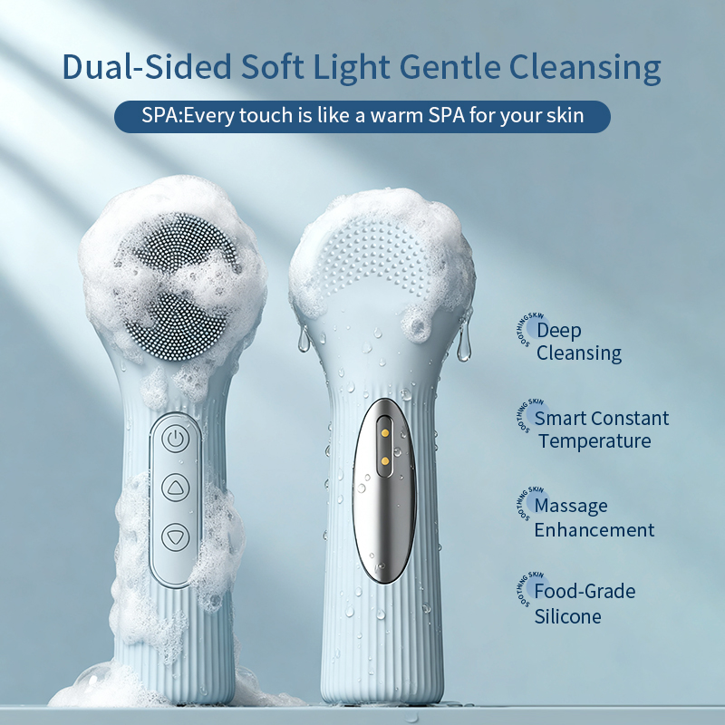 Silicone Face Scrubber Electric - Oplaadbare, waterdichte sonische gezichtsreinigingsborstel van siliconen