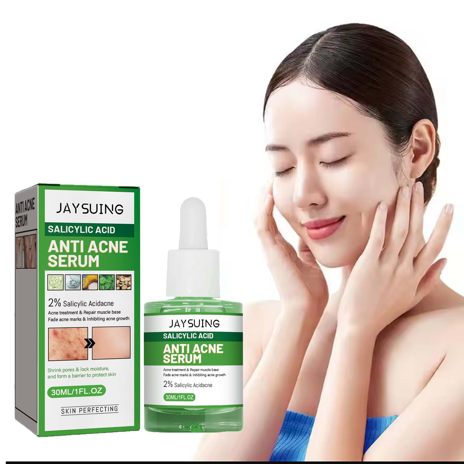 Salicylic Acid Blackhead Remover - Salicylzuur Anti Acn-e Gezichtsserum Hydraterende Fader