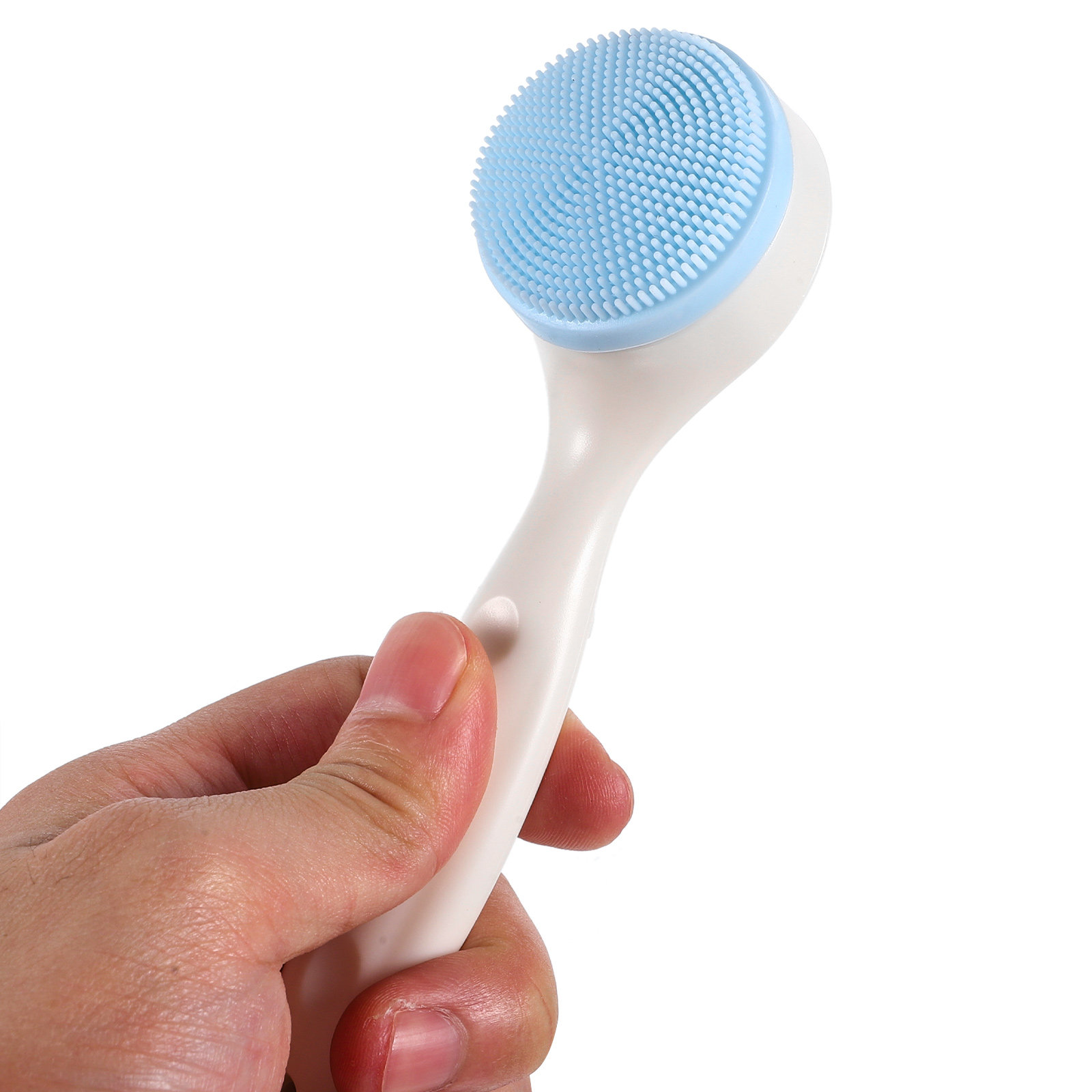 Silicone Face Scrubber Electric - 2 stuks gezichtsborstel siliconen gezichtsreinigingsborstel antisliphandvat