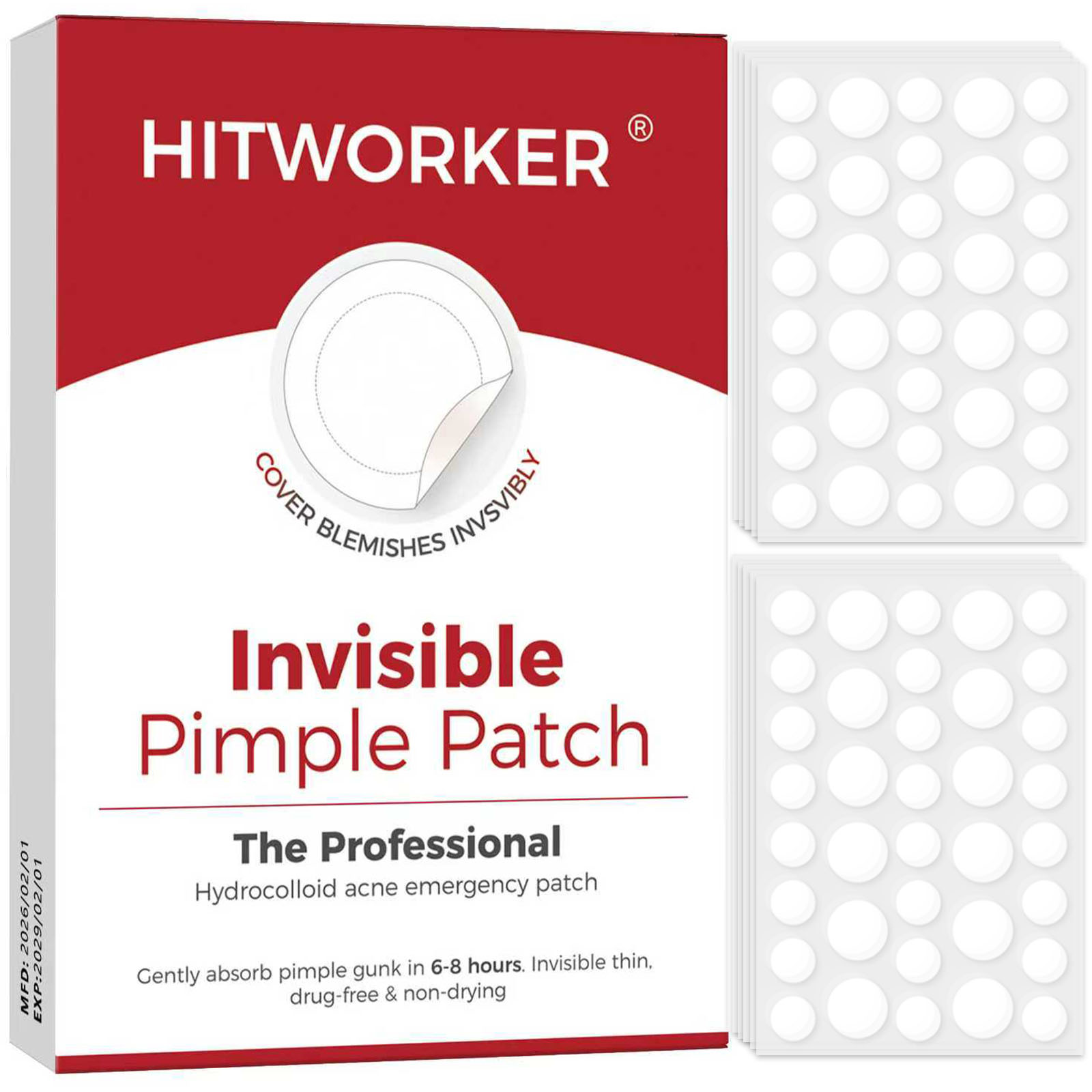 Hydrocolloid Pimple Patch - 36/360 stuks Hydrocolloïde acnepleisters per doos,