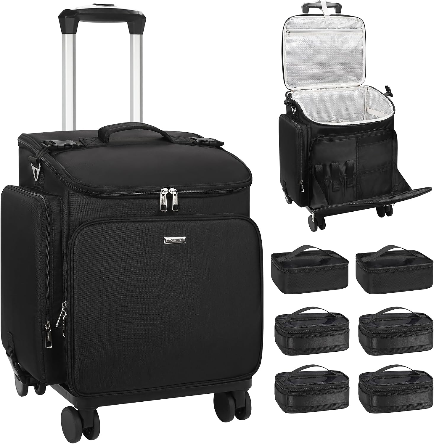 Makeup - Rollende make-up koffer, haarstyling tas, reistas,
