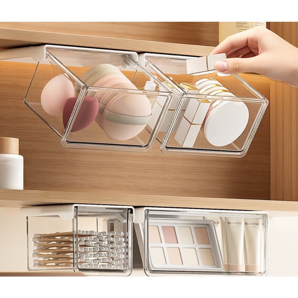 Makeup - Plastic opbergdoos in lade-stijl, zelfklevend, grote