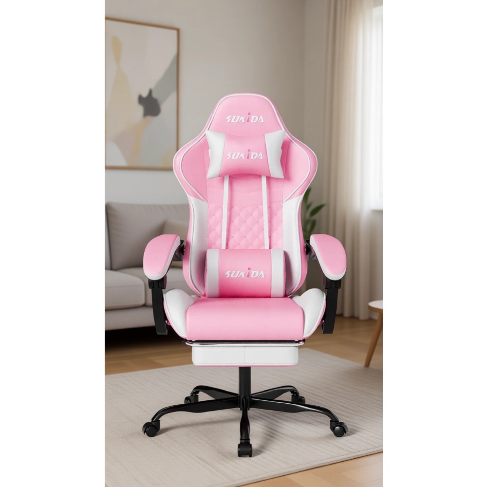 Massage - Ergonomische gamingstoelen voor volwassenen met massage-lendensteun