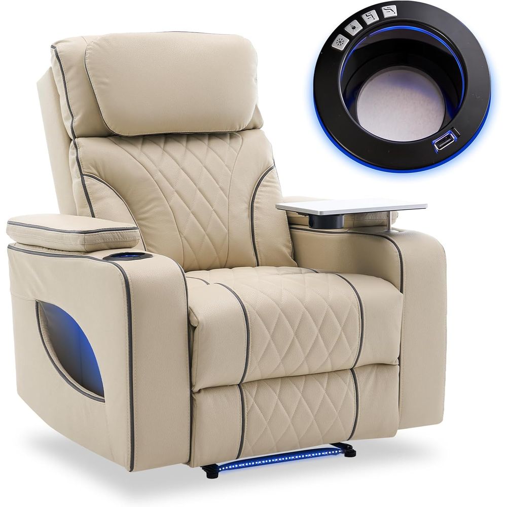 Massage - Luxe relaxfauteuil met verwarming, massage, koeling,