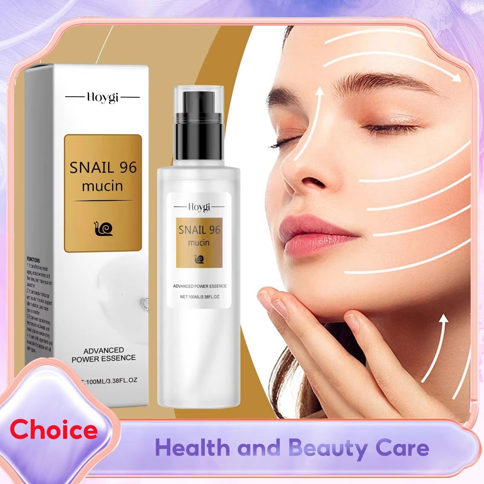 Snail Mucin 96 Repair Essence - Slakkenslijm 96% Gezichtserum Huidvernieuwing Hydraterend Herstellend