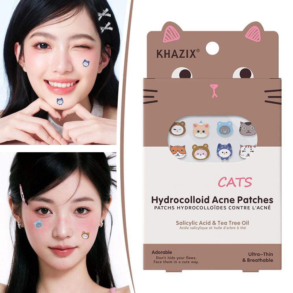 Skincare - 100/200/300 STUKS Schattige Kattenvormige Acnepleisters Onzichtbare