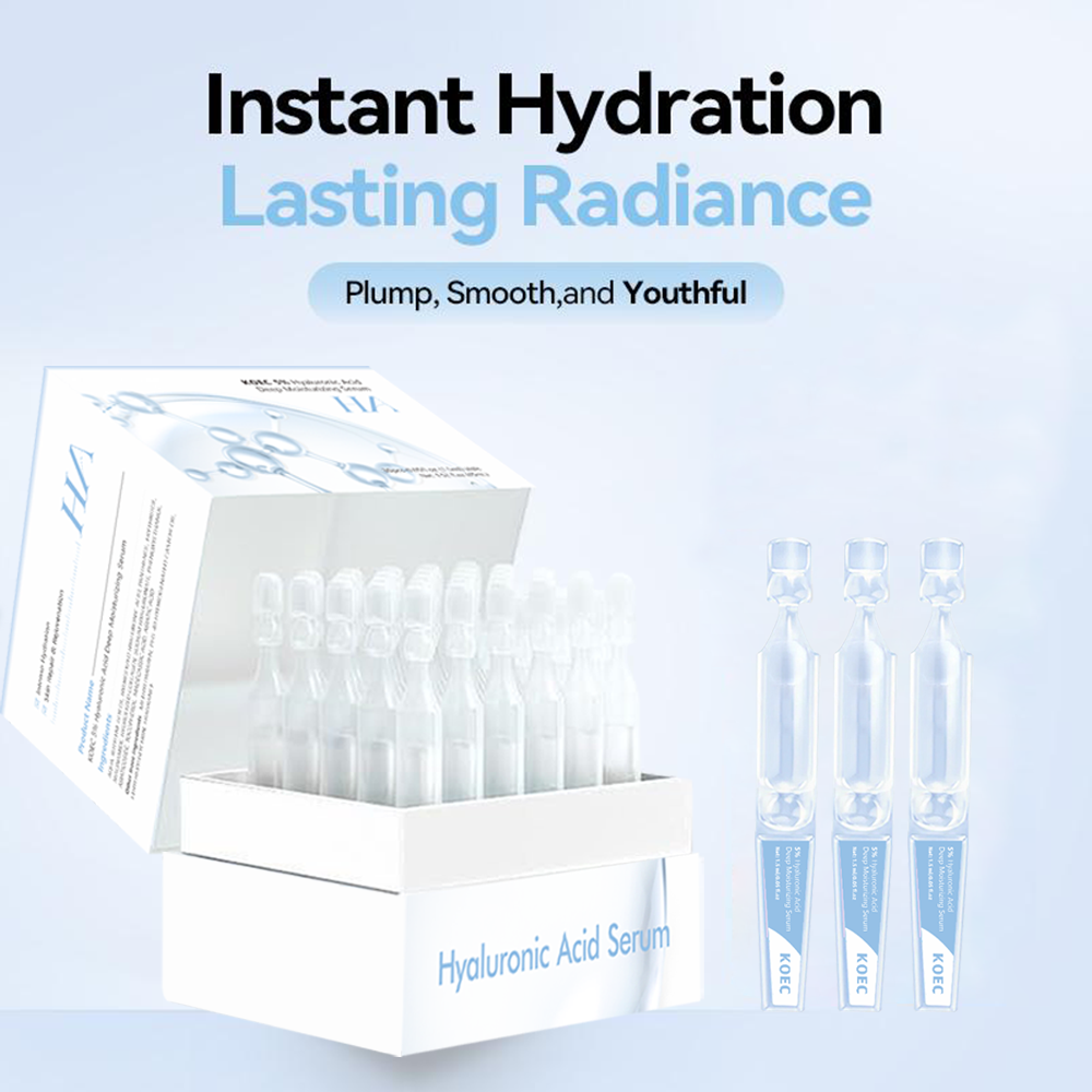 Hyaluronic Acid Facial Serum - 30PCs KOEC 5% Hyaluronzuur Diep Hydraterende