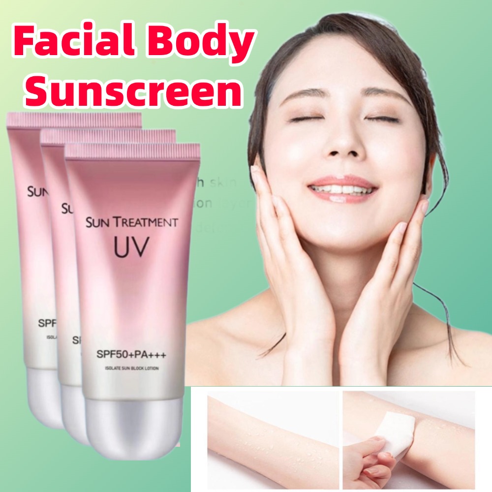 Spf 50 Waterproof Sunscreen - 60ml Waterdichte Facial Body Zonnebrandcrème Blijvende