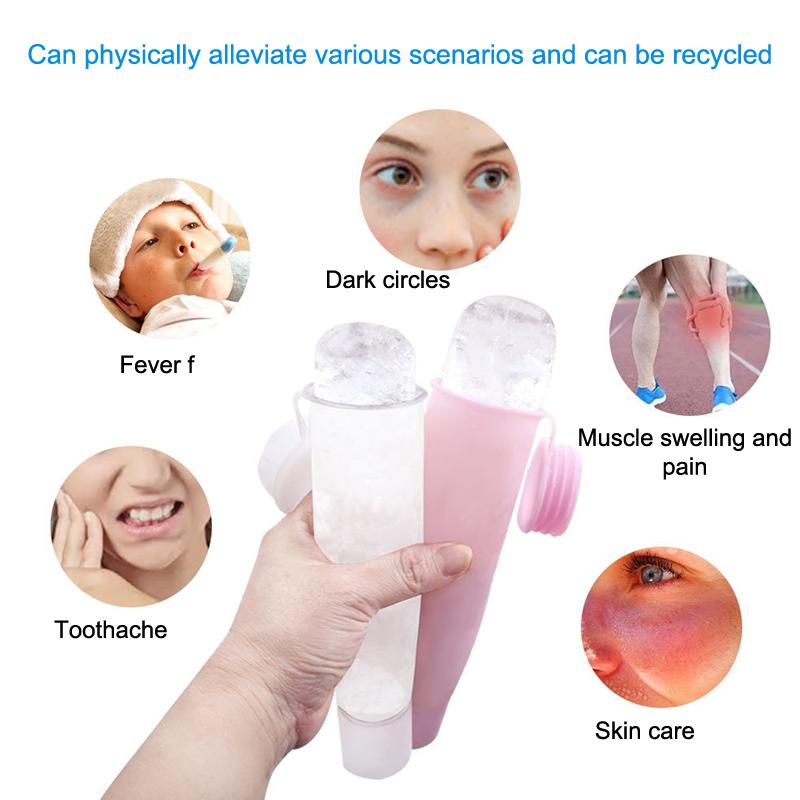 Face Ice Roller Puffiness - 1PC siliconen ijsroller in kubusvorm voor