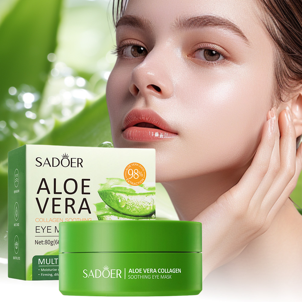 Collagen Under Eye Patches - SADOER Aloë Vera Collageen Verzachtende Oogmasker