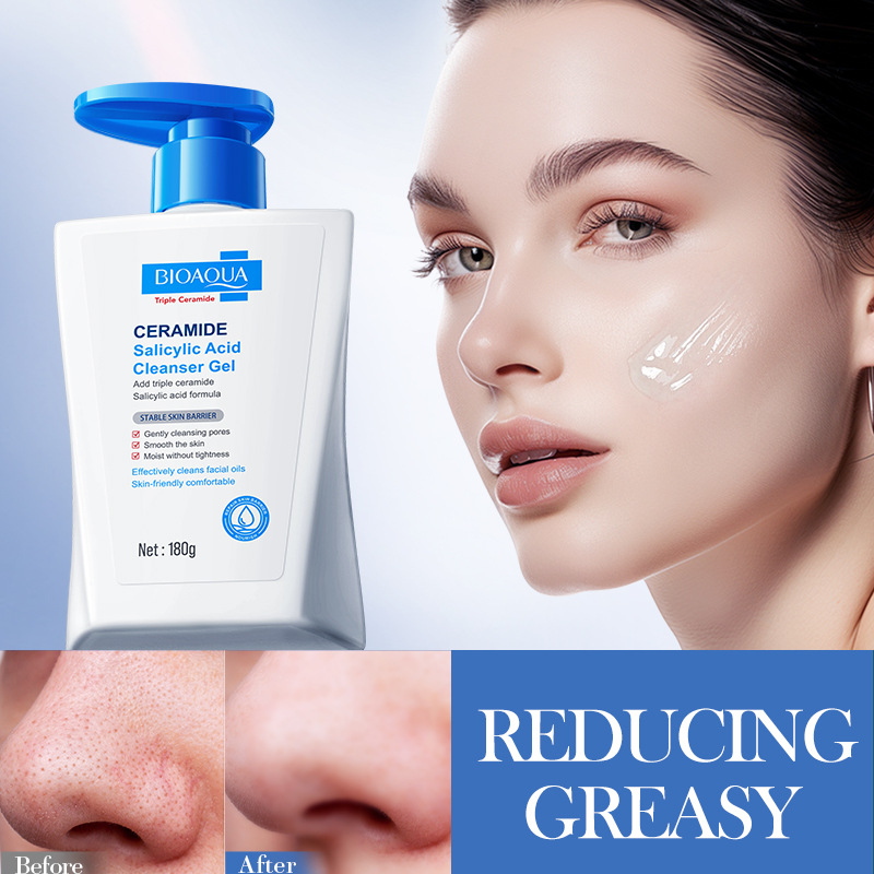Salicylic Acid Blackhead Remover - Ceramide Salicylzuur Reinigingsgel Dieptereiniging en Hydraterende