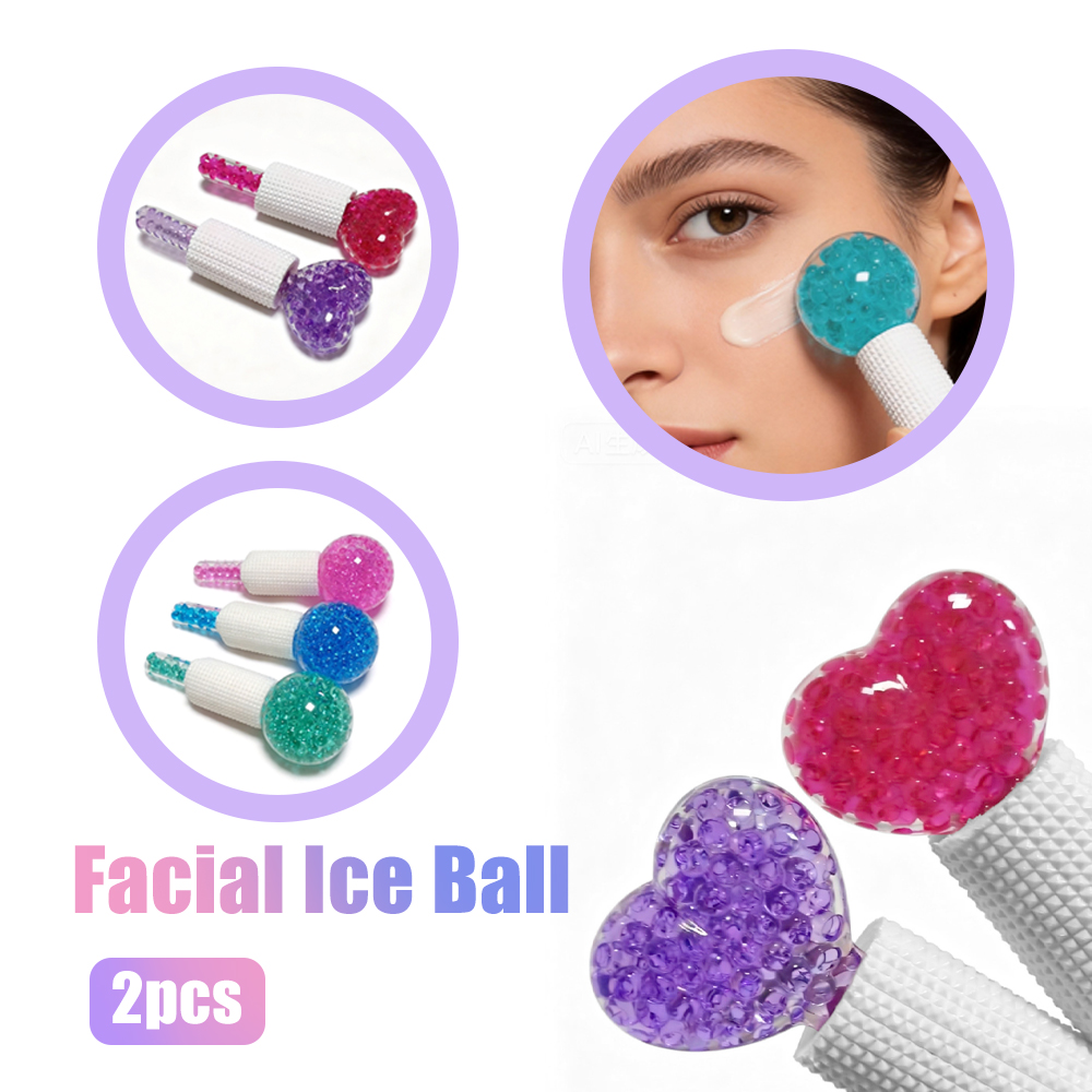 Face Ice Roller Puffiness - 2 stuks ijsrollerballen voor gezichtskoeling, massage