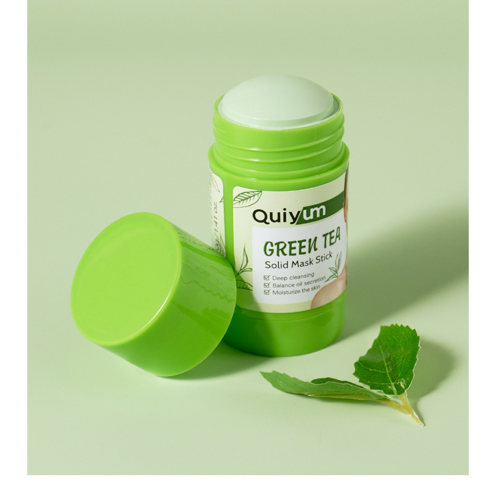 Green Tea Cleansing Clay Mask - QUIYUM Matcha Groene Thee Moddermasker Stick