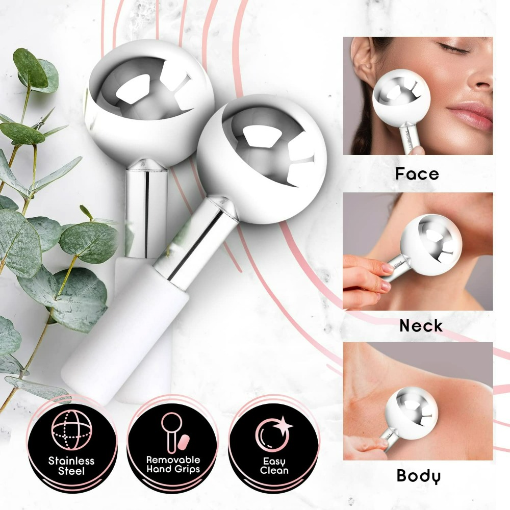 Face Ice Roller Puffiness - Cryo Face Massager Ice Globes Onbreekbare