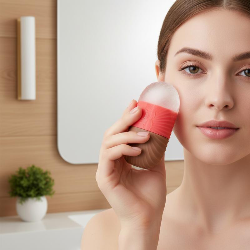 Face Ice Roller Puffiness - Siliconen ijsvorm 1 stuks schelpmotief voor