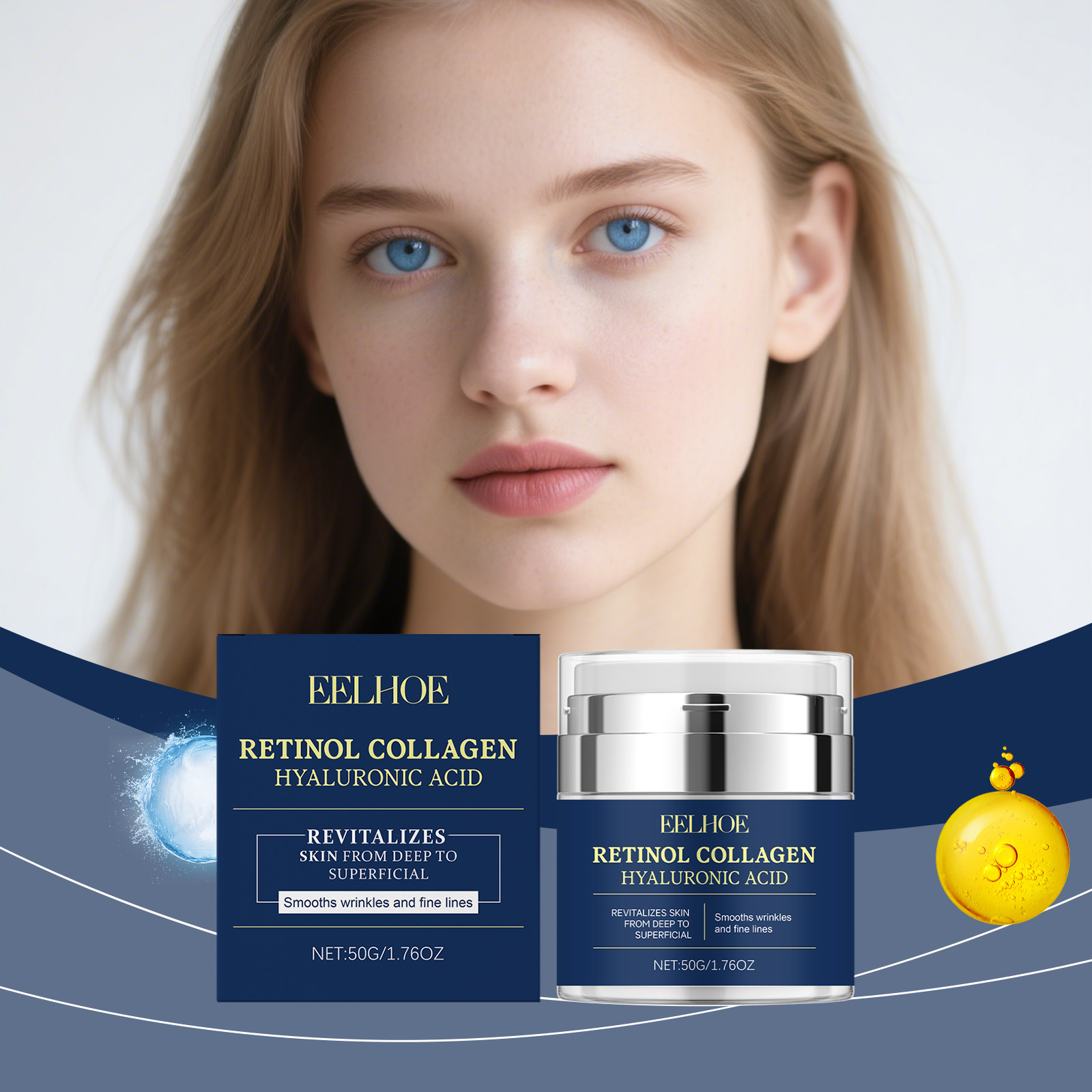 Retinol Anti Wrinkle Cream - EELHOE Retinol Collageen Crème Rimpel Remover