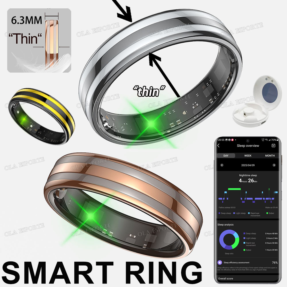 Health Monitors - Nieuwe slimme ring hartslag stress temperatuur