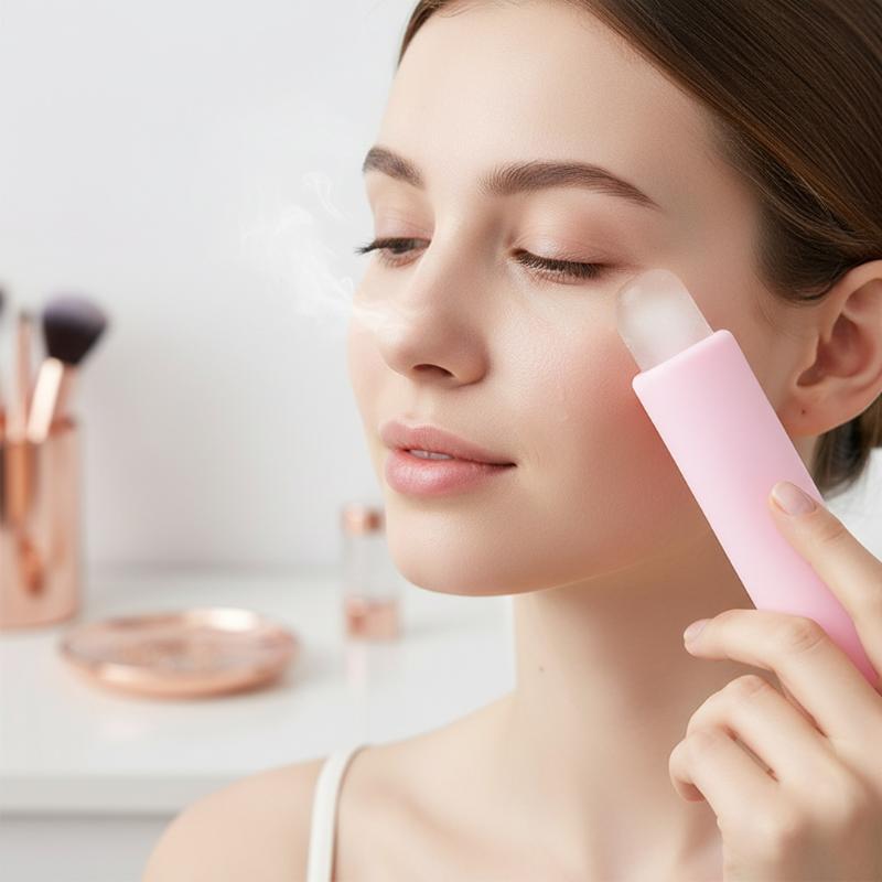 Face Ice Roller Puffiness - Siliconen kubusvormige ijsroller voor het gezicht,