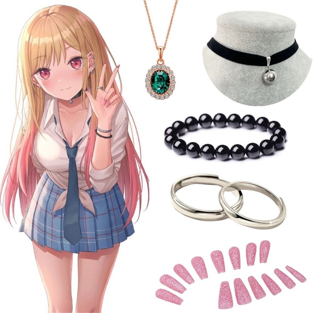 Nail Art - Kitagawa Marin Oorbellen Ketting My Dress