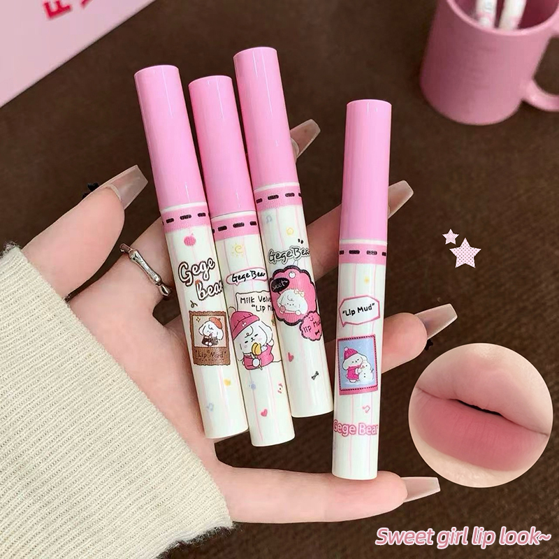 Gege Bear 6-delige Velvet Lip  - Matte Velvet Lip Tint Long Lasting recensie en prijs