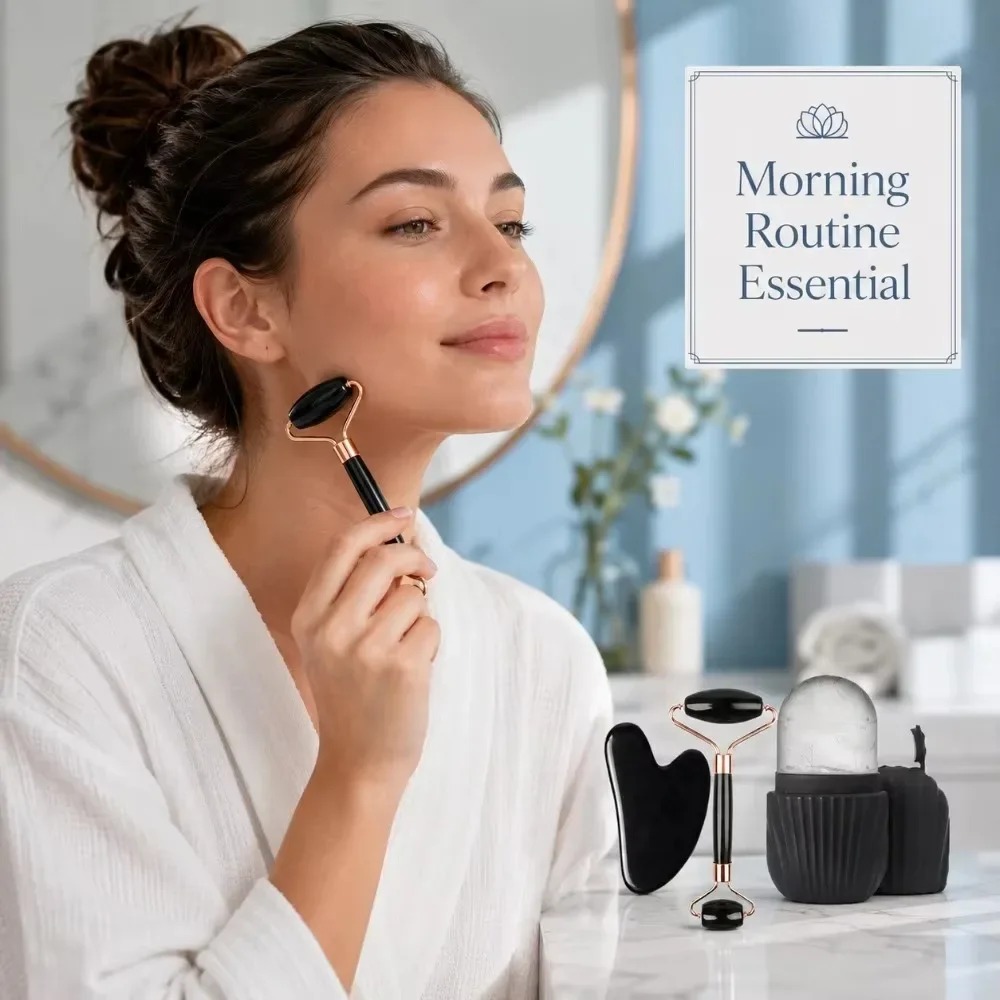 4/1-delige gezichtsmassageset  - Face Ice Roller Puffiness recensie en prijs