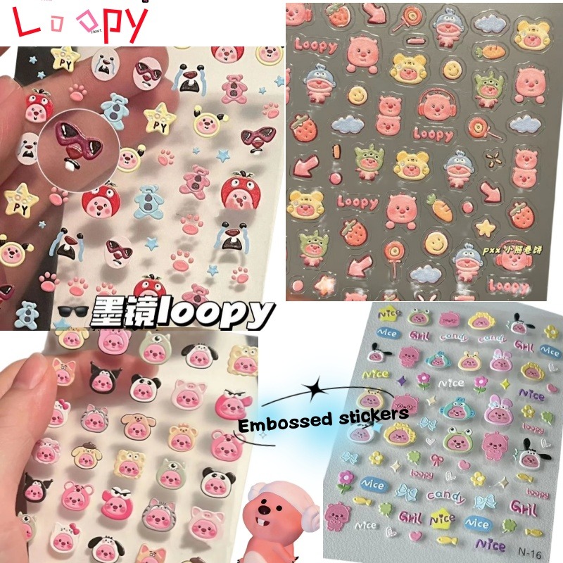 Loopy 3D reliëfsticker, transp - Nail Art recensie en prijs