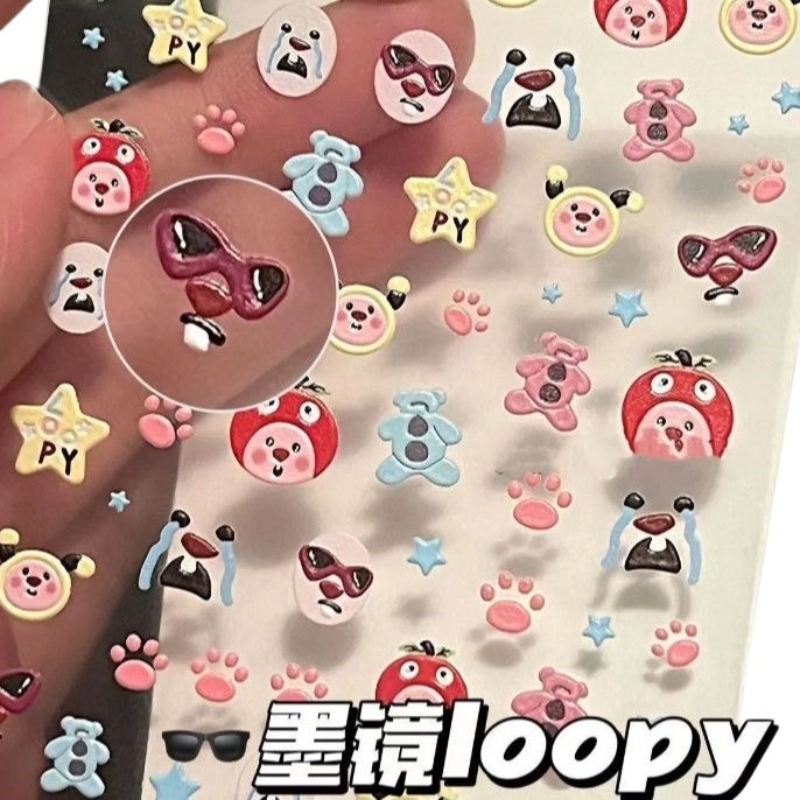 Loopy 3D reliëfsticker, transp - Nail Art recensie en prijs