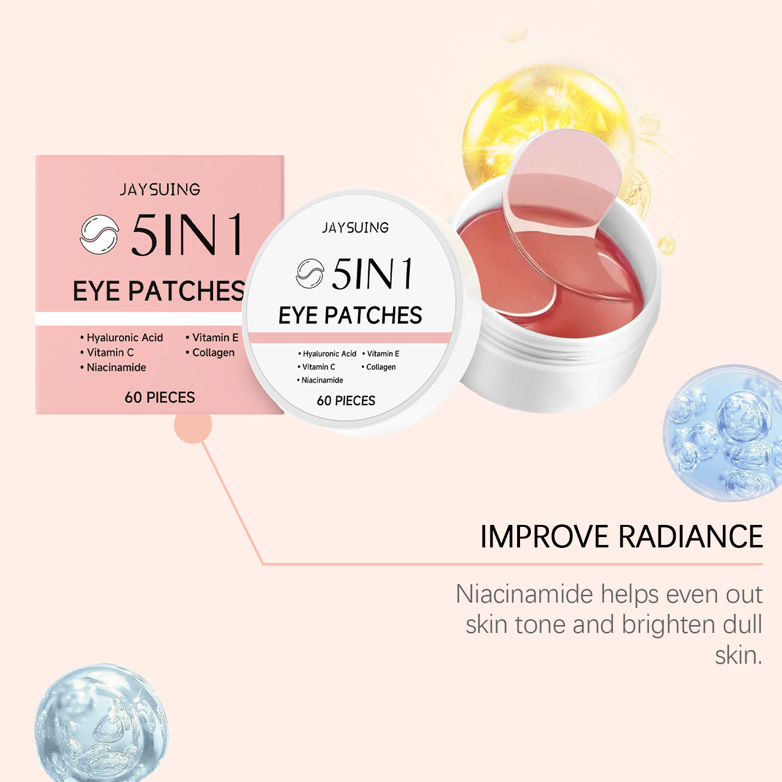 JAYSUING 5-in-1 Onderoogpatche - Collagen Under Eye Patches recensie en prijs