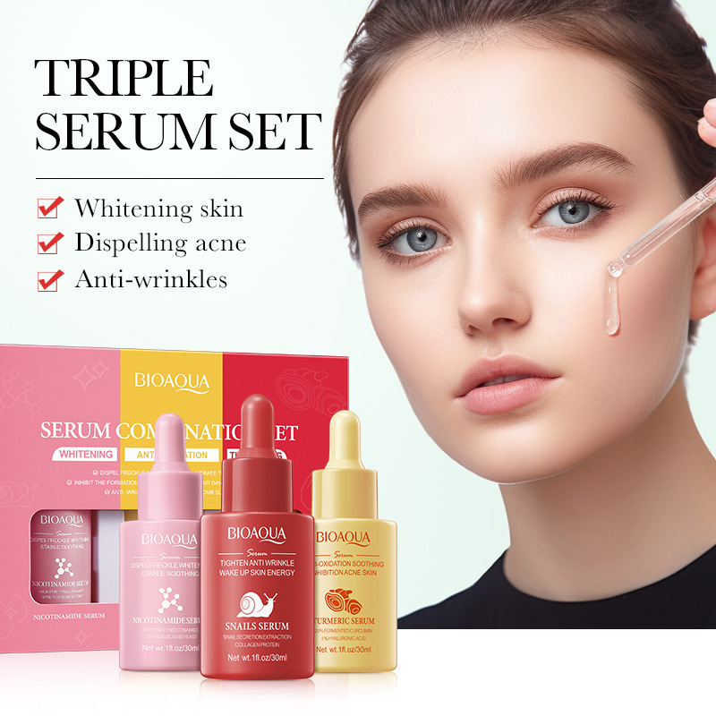 3 stks/set BIOAQUA Vitamine C  - Hyaluronic Acid Facial Serum recensie en prijs