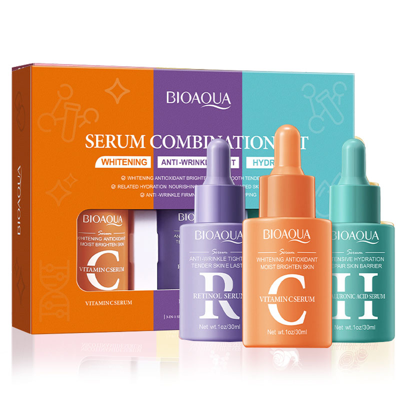 3 stks/set BIOAQUA Vitamine C  - Hyaluronic Acid Facial Serum recensie en prijs