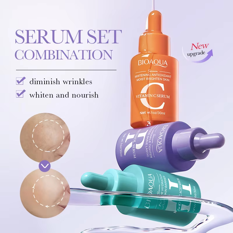 3 stks/set BIOAQUA Vitamine C  - Hyaluronic Acid Facial Serum recensie en prijs