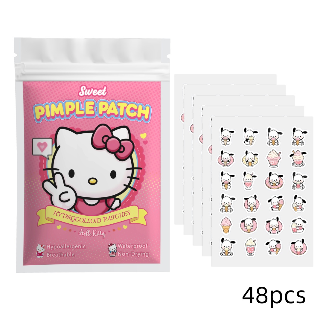 48/120PCS hello kitty acneplei - Hydrocolloid Pimple Patch recensie en prijs