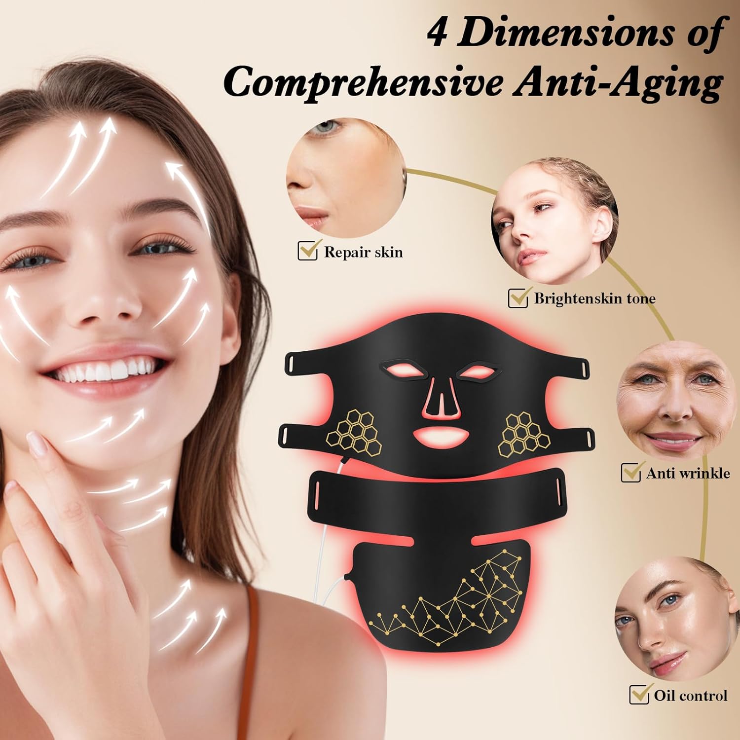 2-in-1 LED Siliconen Masker me - Led Light Therapy Face Mask recensie en prijs