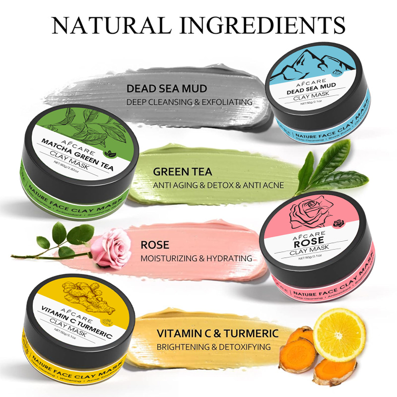 4-delige klei gezichtsmasker s - Green Tea Cleansing Clay Mask recensie en prijs