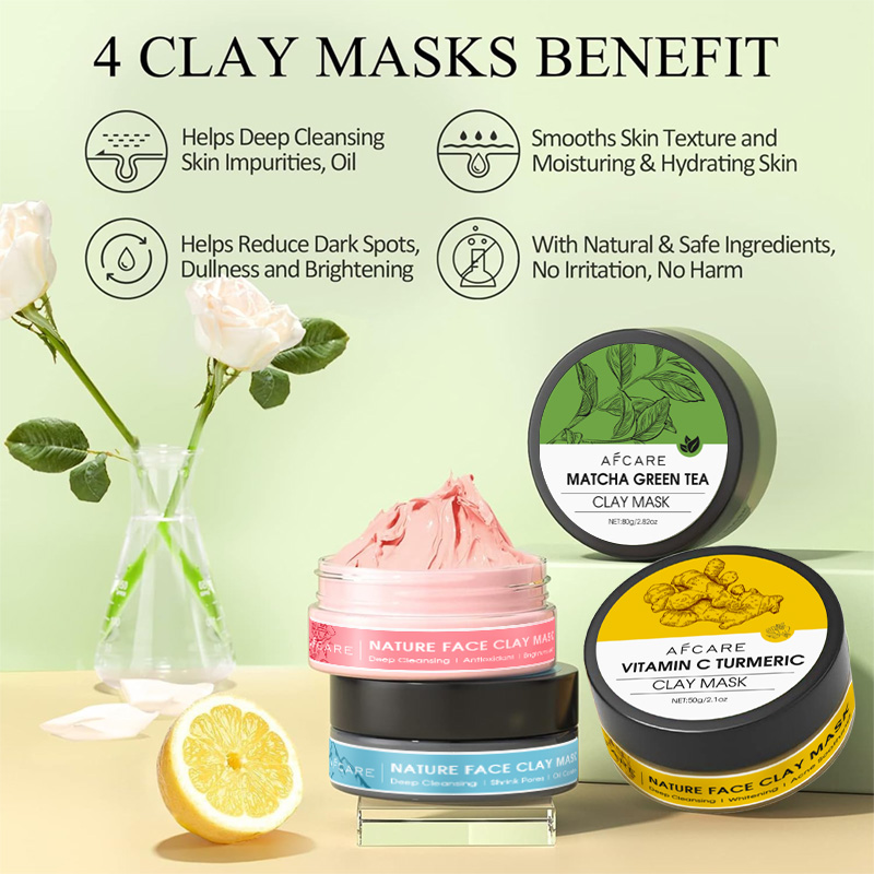 4-delige klei gezichtsmasker s - Green Tea Cleansing Clay Mask recensie en prijs