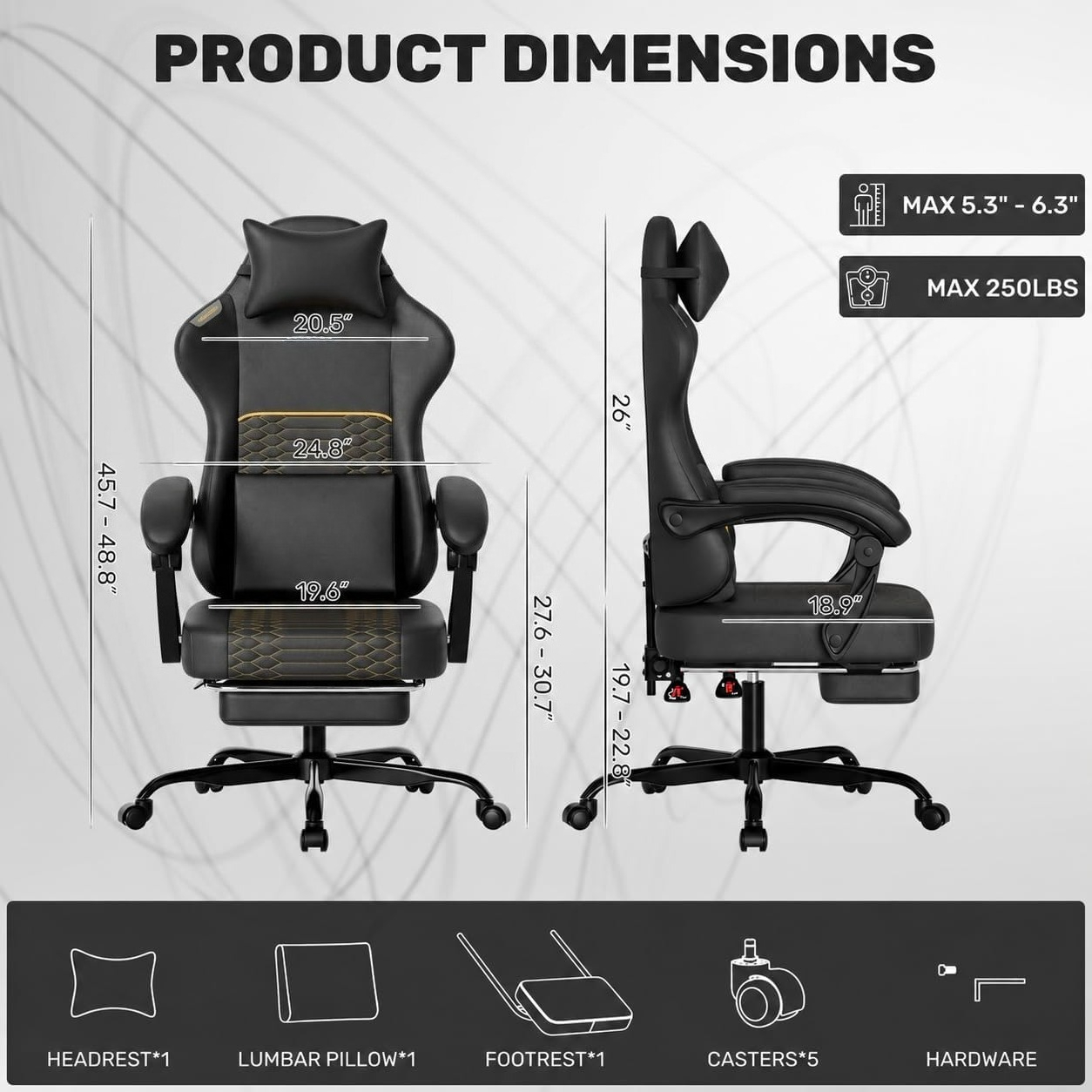 Gamingstoel PU-leer Hoge rugle - Massage recensie en prijs