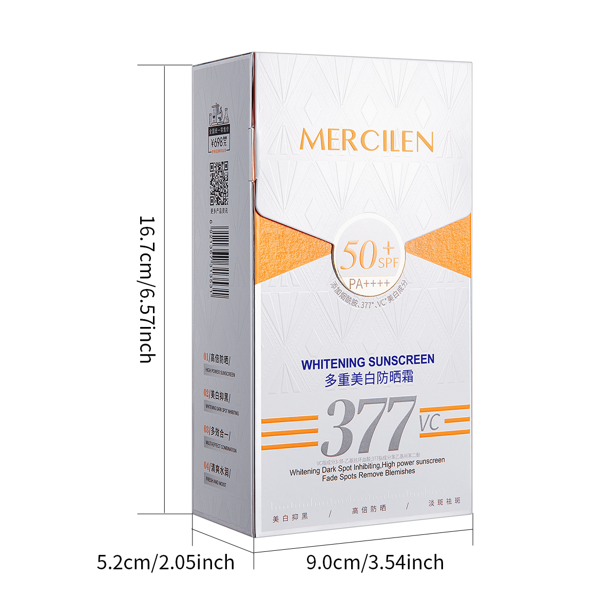 Mercilen Zonnebrandcrème 30g,  - Spf 50 Waterproof Sunscreen recensie en prijs