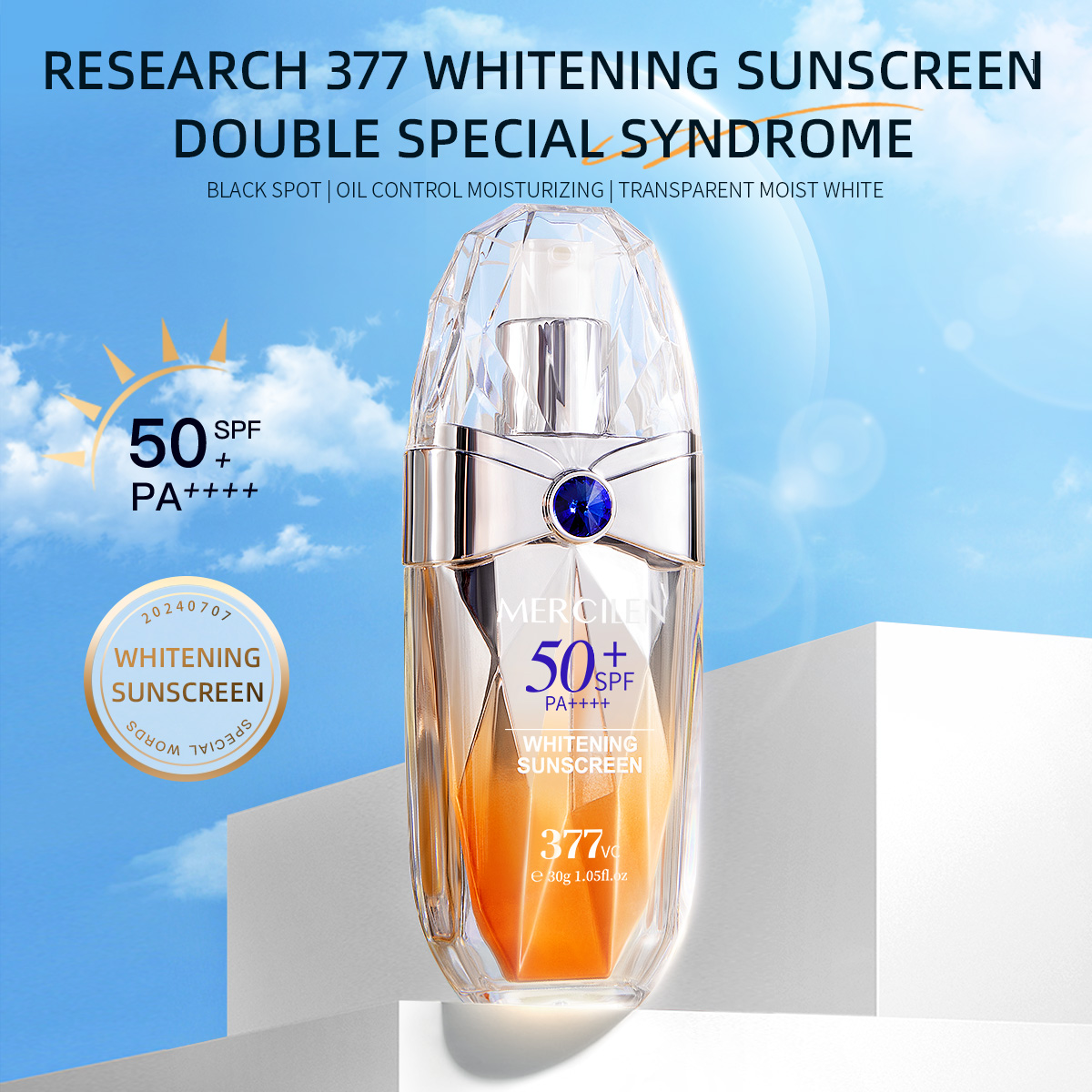 Mercilen Zonnebrandcrème 30g,  - Spf 50 Waterproof Sunscreen recensie en prijs