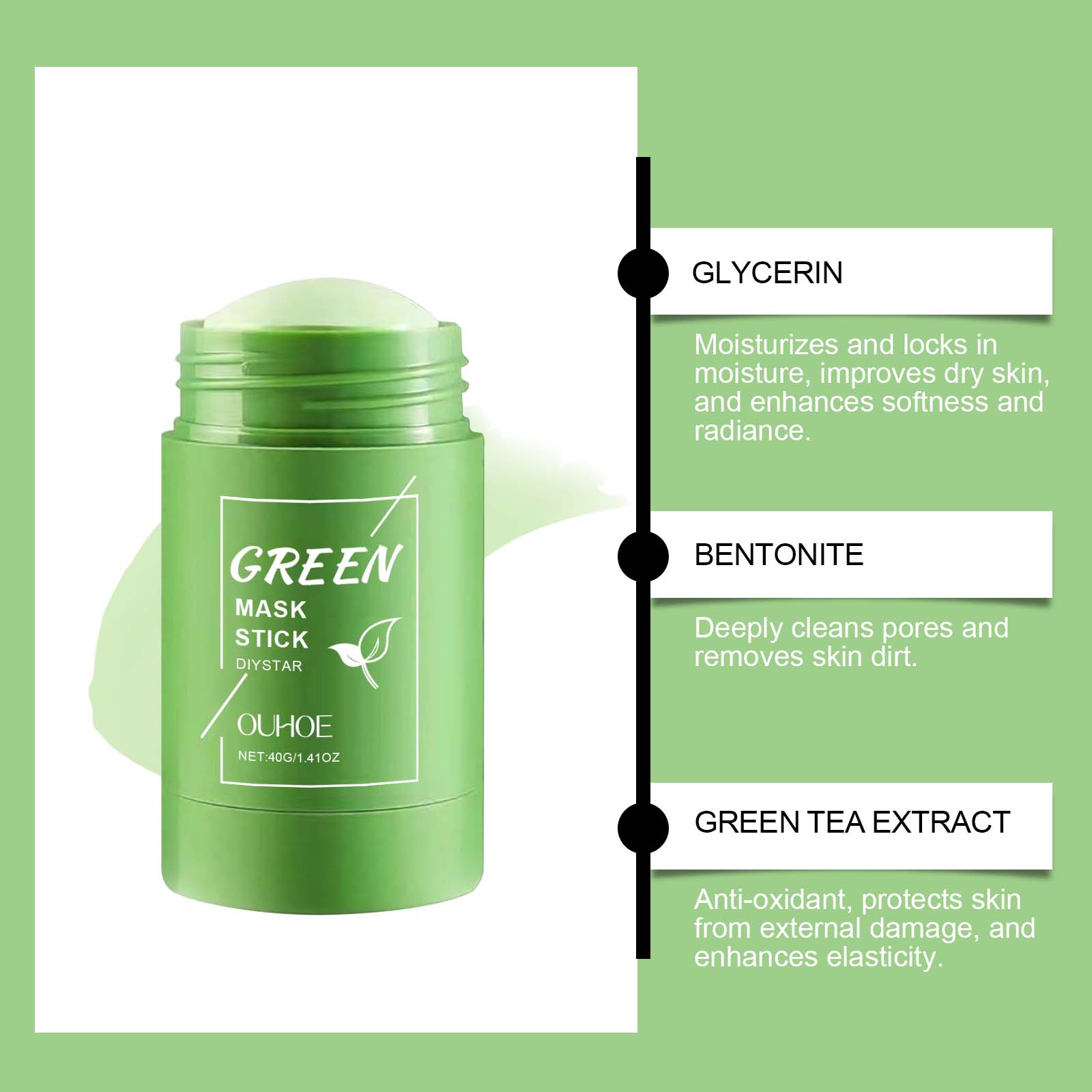 Alaska Volcano & Green Tea Dee - Green Tea Cleansing Clay Mask recensie en prijs