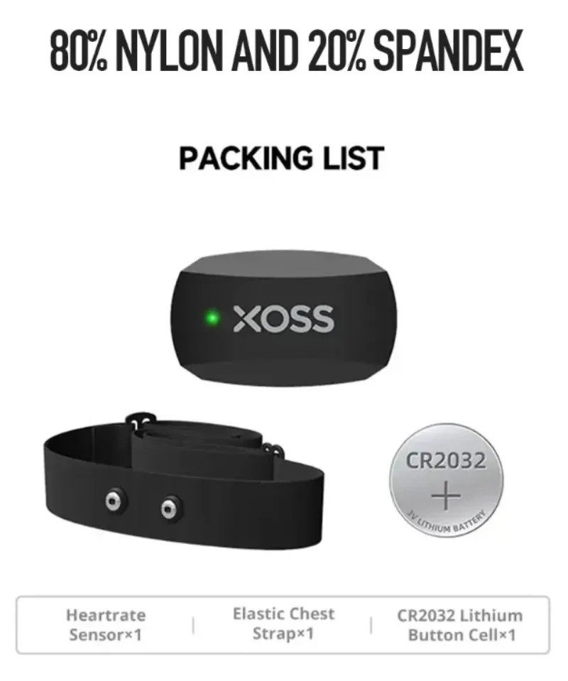 XOSS X2 Borstband Hartslagsens - Health Monitors recensie en prijs