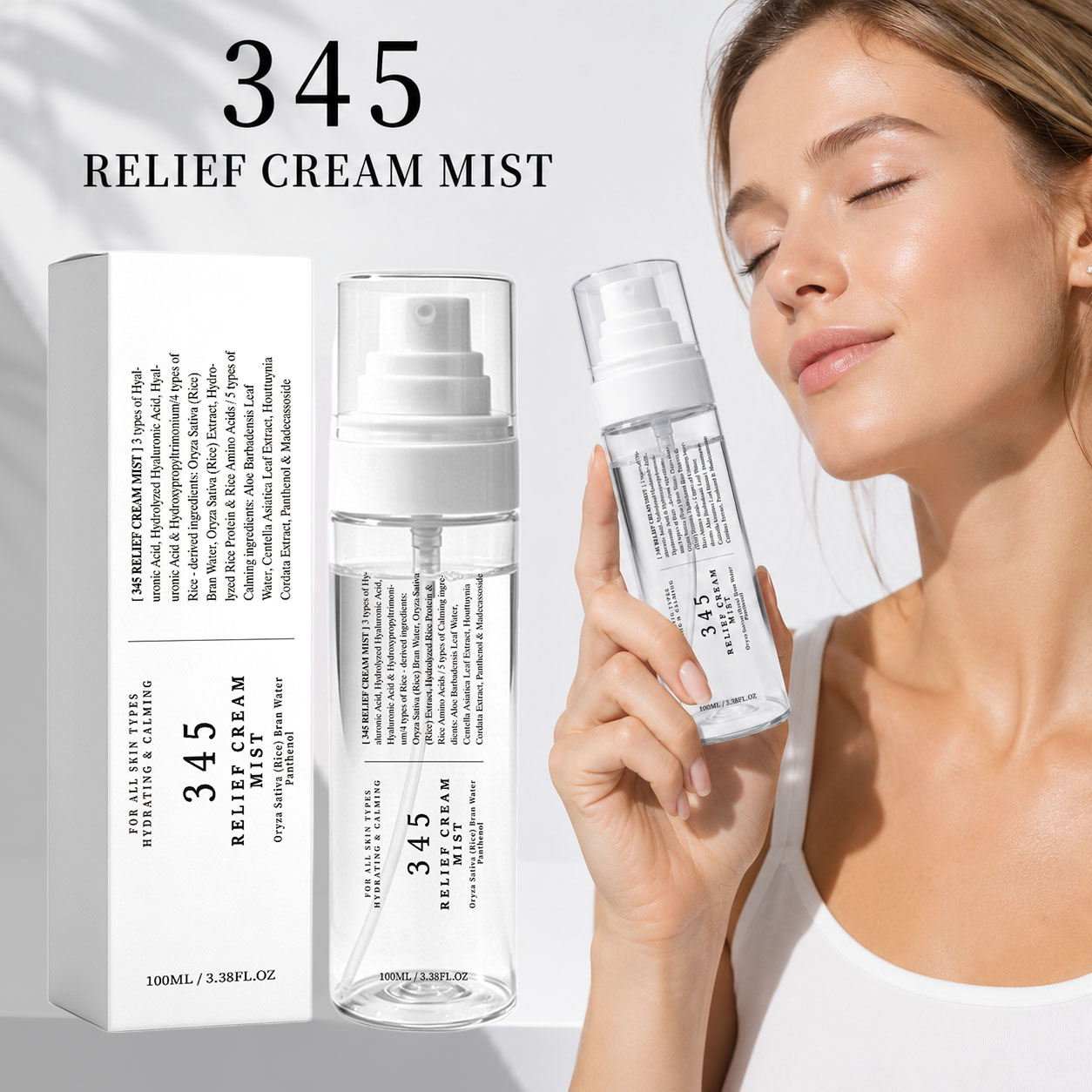 345 Verzachtende Crème Mist Ko - Hyaluronic Acid Facial Serum recensie en prijs