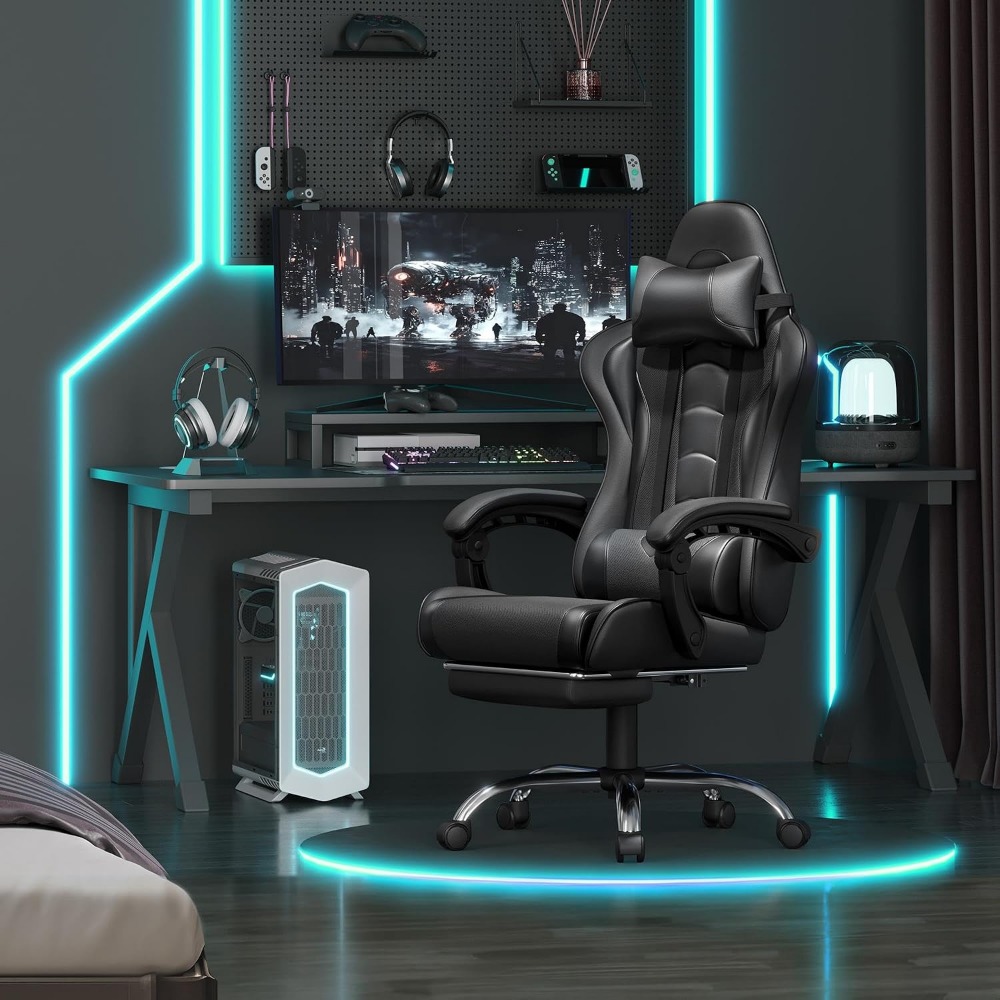 Comfortabele PU-lederen gaming - Massage recensie en prijs
