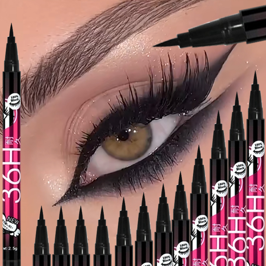 1/5/12 Stuks Zwarte Vloeibare  - Waterproof Liquid Eyeliner Pen recensie en prijs