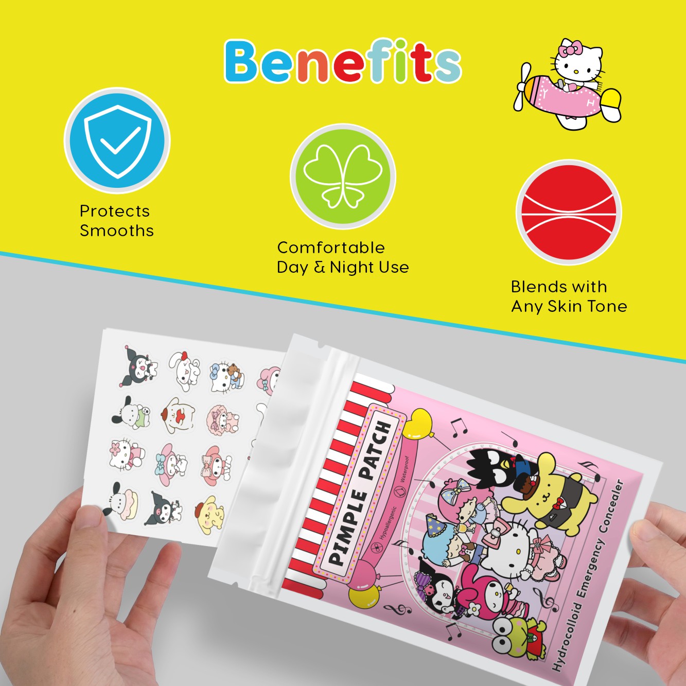 20/100 stuks Hello Kitty Hydro - Hydrocolloid Pimple Patch recensie en prijs