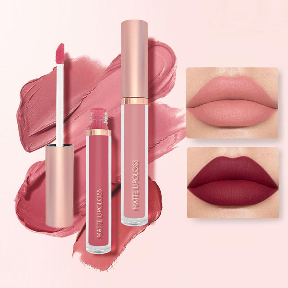 3 stks/set Naakt Lipgloss Matt - Matte Velvet Lip Tint Long Lasting recensie en prijs