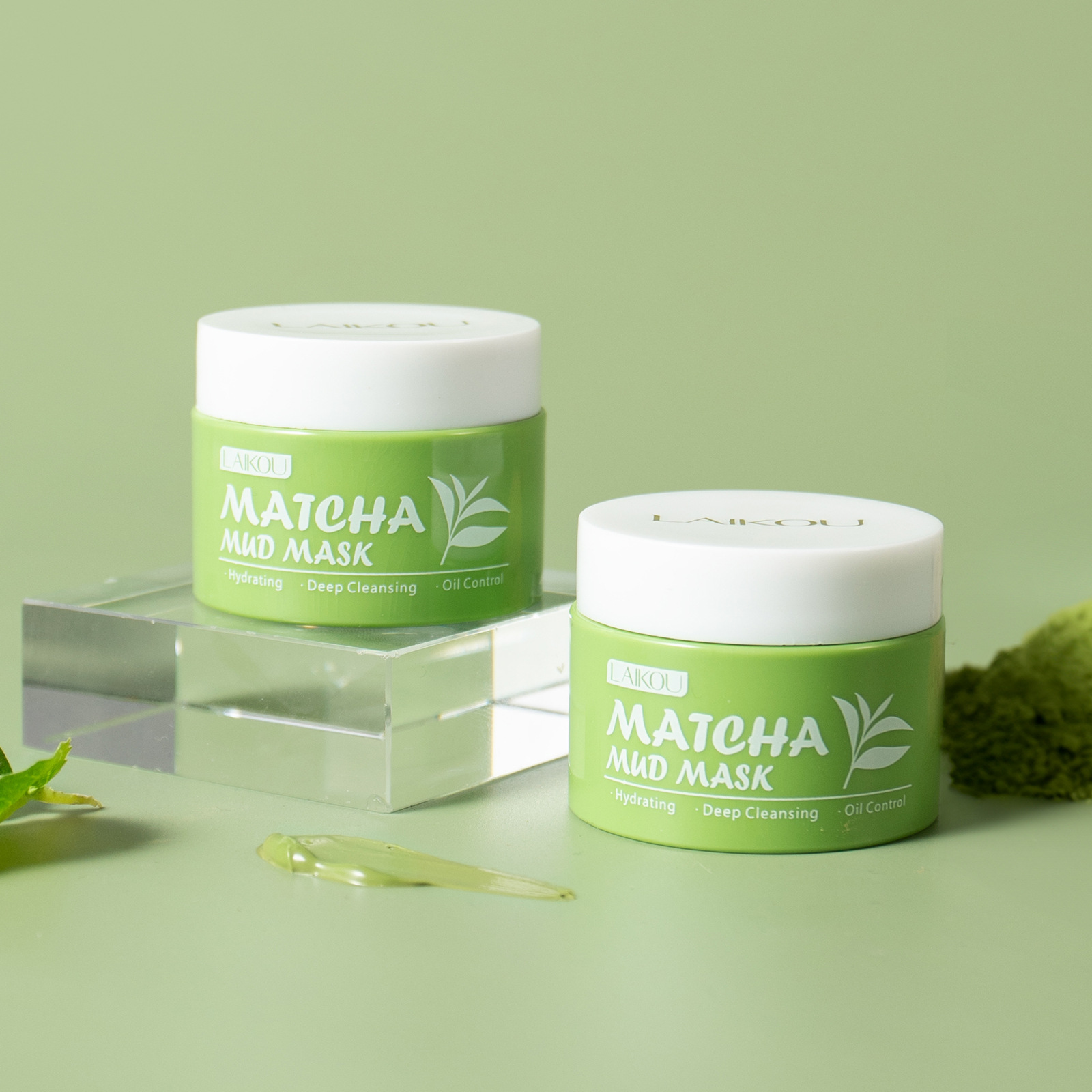 LAIKOU Matcha Groene Thee Klei - Green Tea Cleansing Clay Mask recensie en prijs
