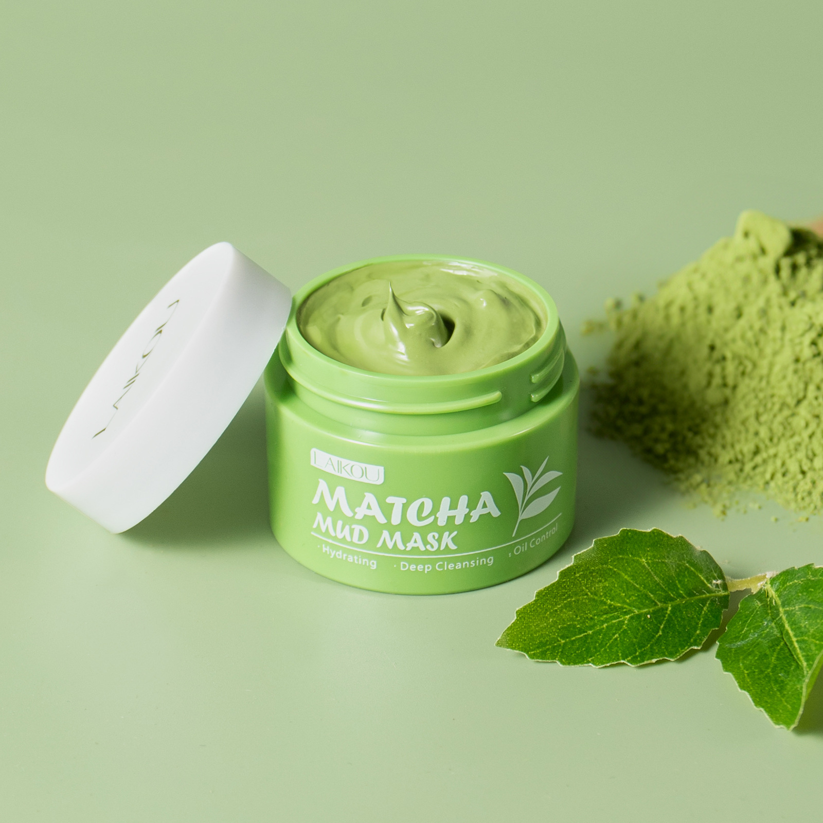 LAIKOU Matcha Groene Thee Klei - Green Tea Cleansing Clay Mask recensie en prijs