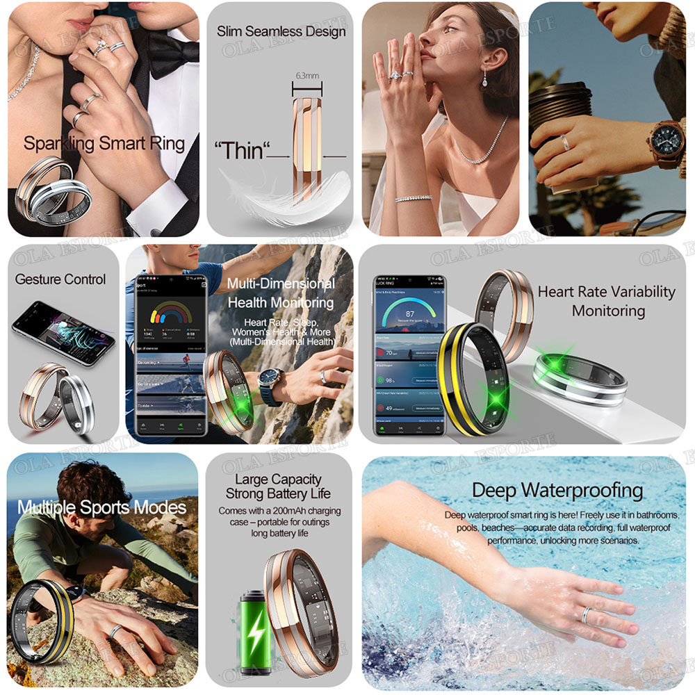 Nieuwe 6,3 mm dunne slimme rin - Health Monitors recensie en prijs