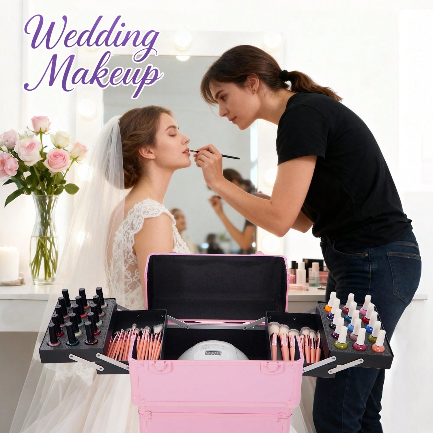 Rollende make-up koffer 4-in-1 - Makeup recensie en prijs
