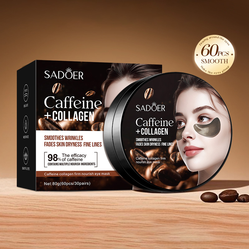 60 stks SADOER Cafeïne Kristal - Collagen Under Eye Patches recensie en prijs